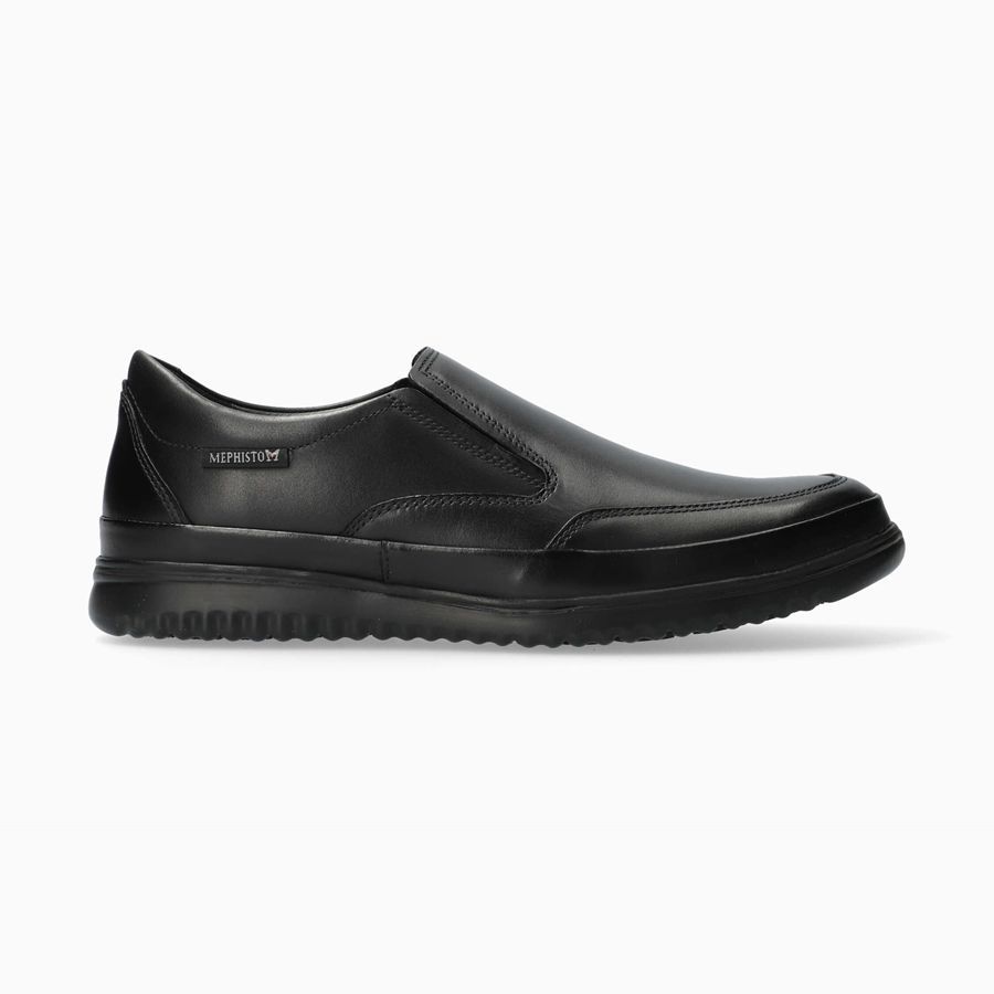 Mephisto TWAIN Bőr Férfi Loafers - Fekete, HU-12992